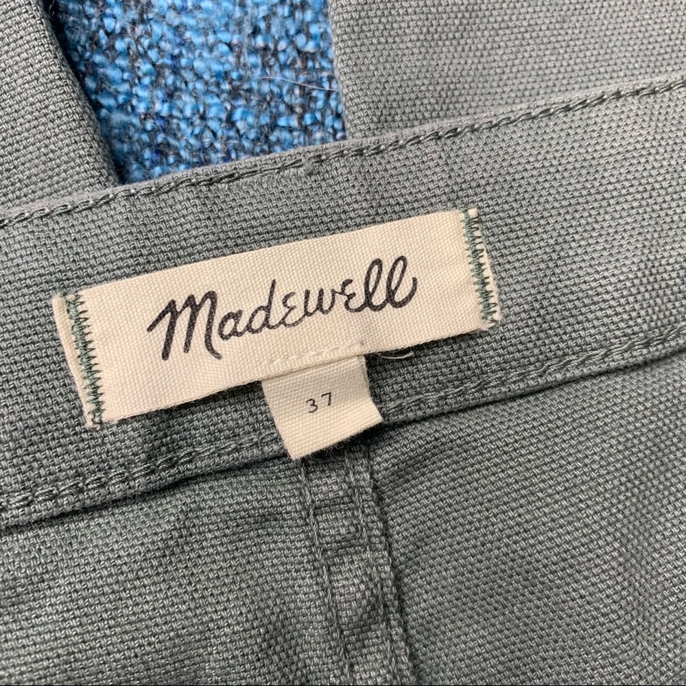 Madewell Emmett Wide Leg Crop Pants Green - Picture 4 of 6